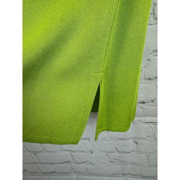 MISOOK green black white trim sleeveless knit top sweater M NWOT - Picture 4 of 5